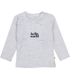 baby shirt - stripe black world
