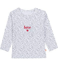 baby shirt - white dot love