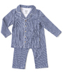 blauwe ruitjes grandad pyjama Little Label